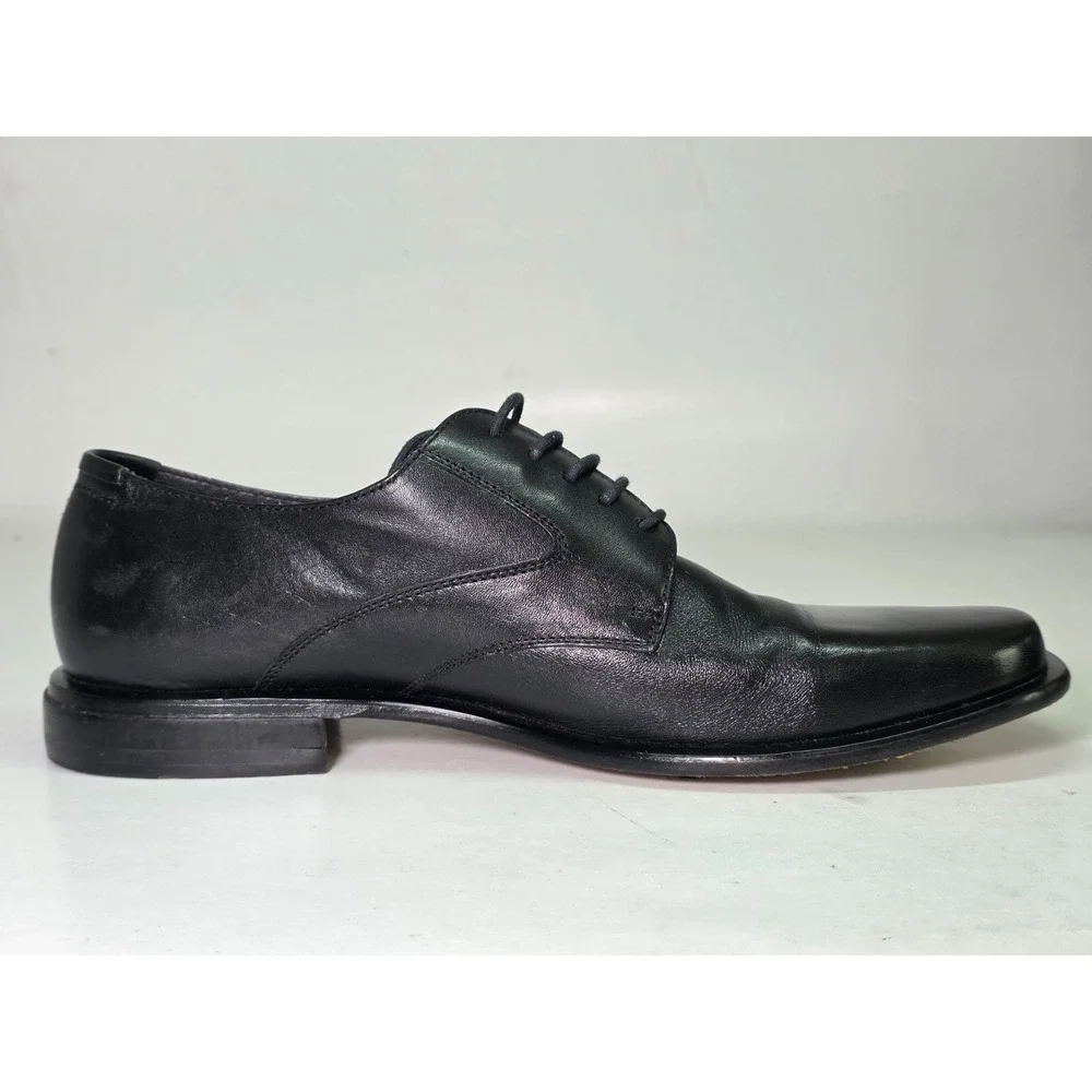 BCBG Paris Men's Dress Shoes Size‎ 8.5 D Black Leather Oxford Classic Lace Up
